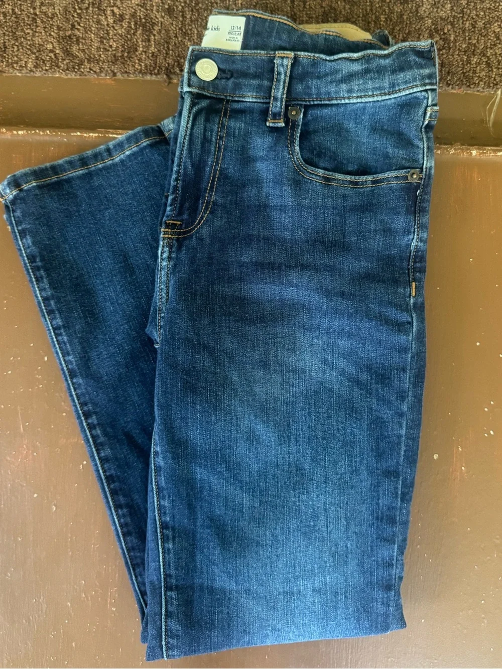 abercrombie kids Dark Blue Straight Jeans - Boys 13/14